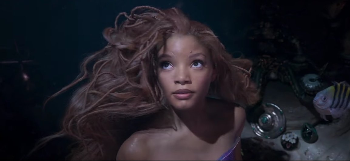 eggersaster's tweet photo. halle bailey as ariel in the little mermaid https://t.co/rqBphf0leN