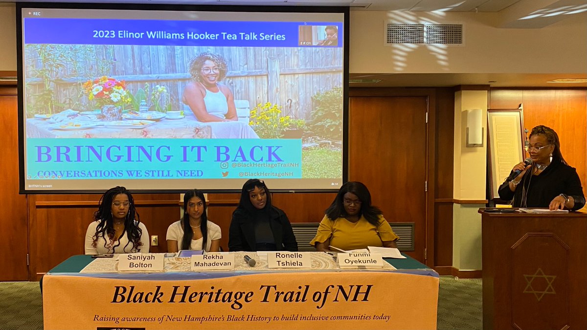 “Youth to Power”: Black Female Activists, <a href="/BlackHeritageNH/">Black Heritage Trail of NH</a>,  compelling presentations of work, issues faced by youth in NH schools, communities.  <a href="/BLMManchesterNH/">Black Lives Matter Manchester</a> <a href="/BlmSeacoast/">BLM Seacoast</a> #NHPolitics