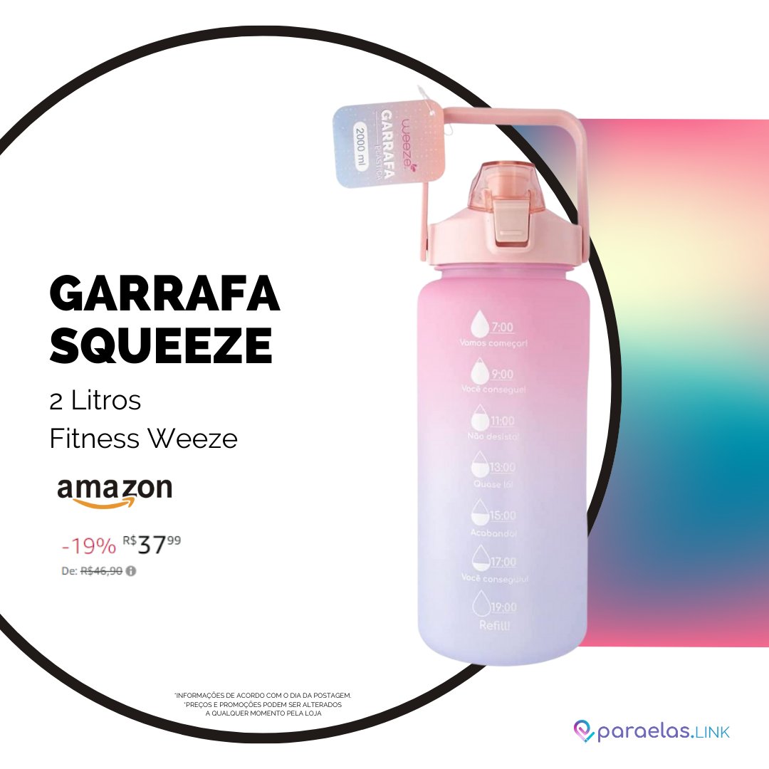 paraelaslink's tweet photo. Leve, prático, compacta, higiênica e de ótima qualidade, a squeeze perfeita para ajudar na hidratação durante as atividades do dia a dia.
Vem conferir 👉https://t.co/vKTJRPtI3b👈

#acheinaamazon #squeeze #bebaagua #amazon https://t.co/daptm9z3fP