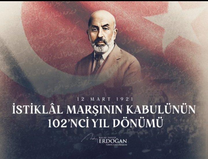 🇹🇷Mîllî Şairimiz Mehmet Âkif Ersoy ve Milli Mücadelimizin Tüm Kahramanlarını Rahmetle ve saygıyla anıyoruz.