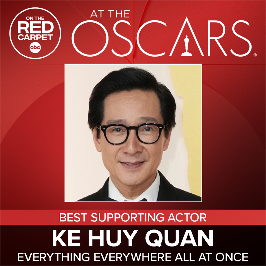 abc7newsbayarea's tweet photo. Ke Huy Quan wins for actor in a supporting role for "Everything Everywhere All at Once." https://t.co/V75LD2h2UF #oscars #oscars95 https://t.co/sHKUSB3jYi