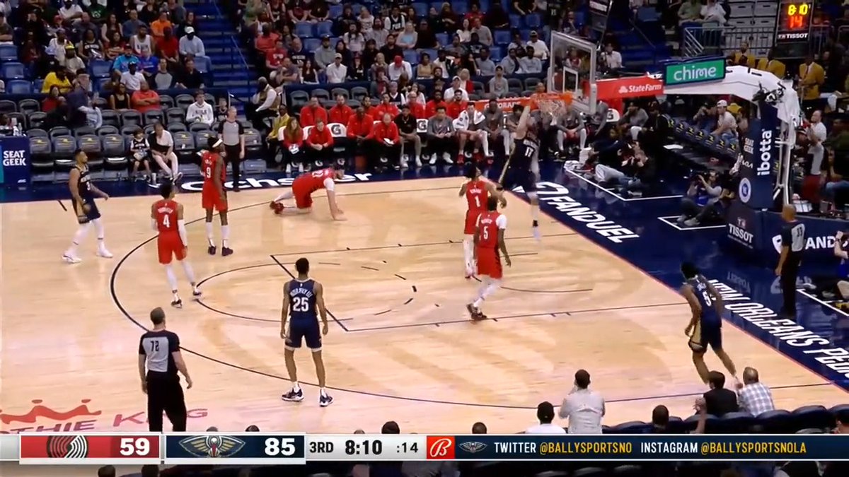 RT @KevinOConnorNBA: Tough game for Jusuf Nurkic with a -20 in 10 minutes and got punked by Jonas Valanciunas https://t.co/w4AYc3BAxd