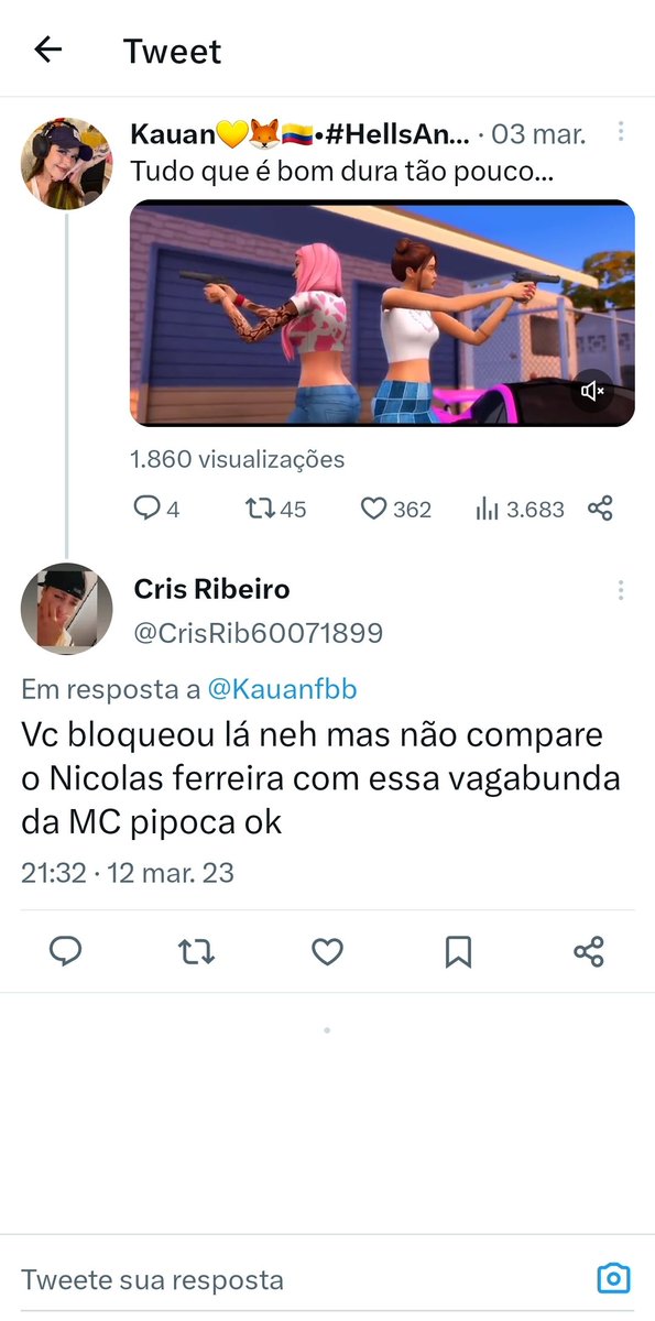 Kauanfbb's tweet photo. Não adiantou eu limitar os comentários, os fãs do nikolas Ferreira são obcecados kkkk https://t.co/RYaX2JWCmC