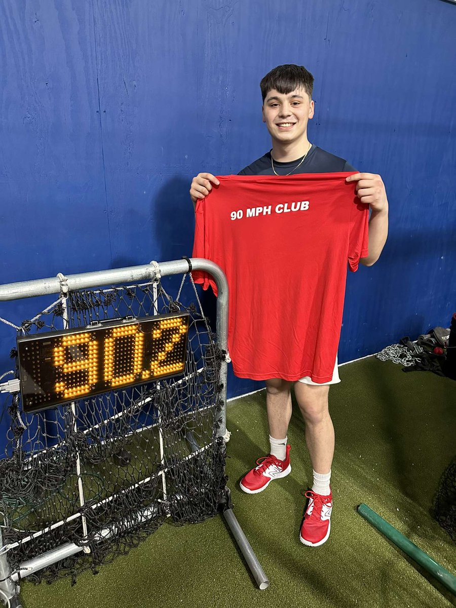 Road to 90 mound velo✅
95🔜