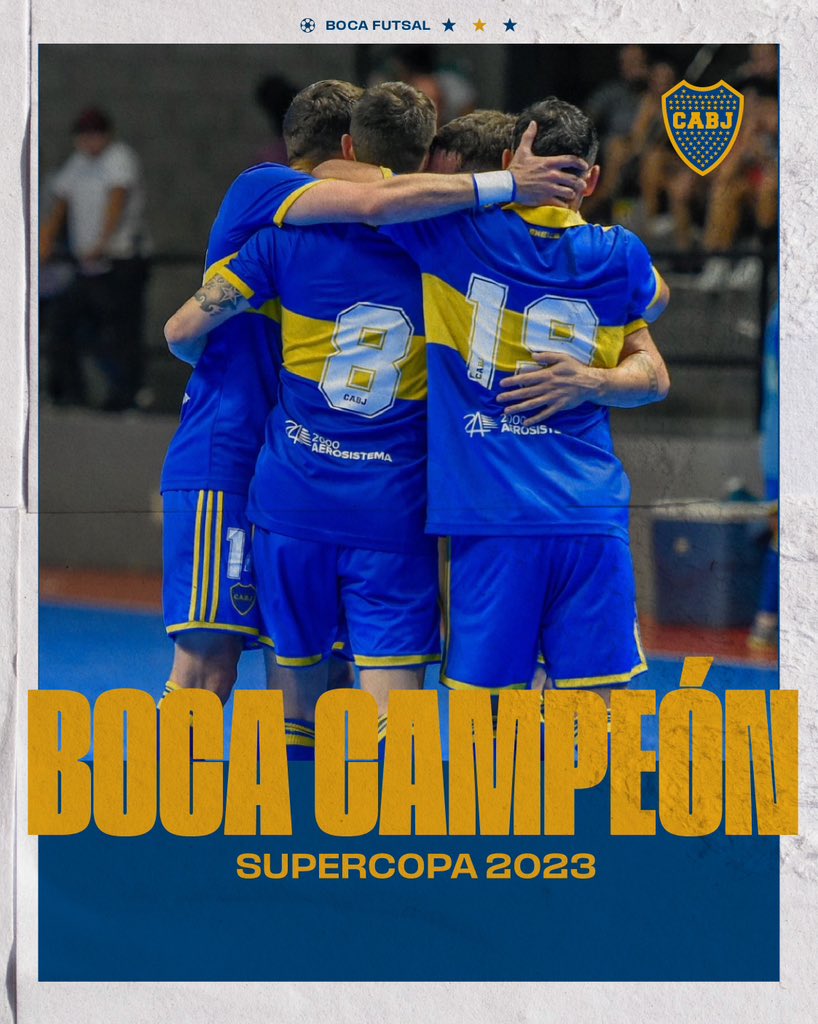 BocaFutsal's tweet photo. ¡𝗦𝗨𝗣𝗘𝗥𝗖𝗔𝗠𝗣𝗘𝗢𝗡𝗘𝗦 DE FUTSAL!
🏆💙💛💙

#Siempre𝗕𝗢𝗖𝗔 🔵🟡🔵 https://t.co/ujpHIcGGxD