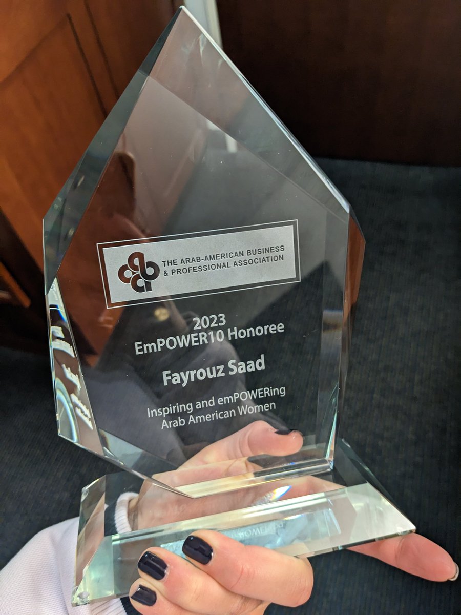 On a personal note, I headed to Chicago last week to accept this guy, alongside some pretty fantastic women. Proud to be recognized by such an awesome group of Arab-American Women. 
#InternationalWomensDay #Arabamerican