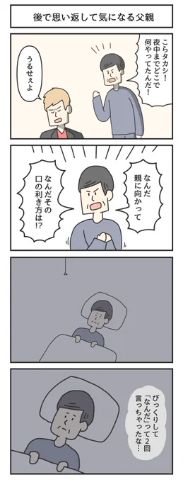 後で思い返して気になる父親 
