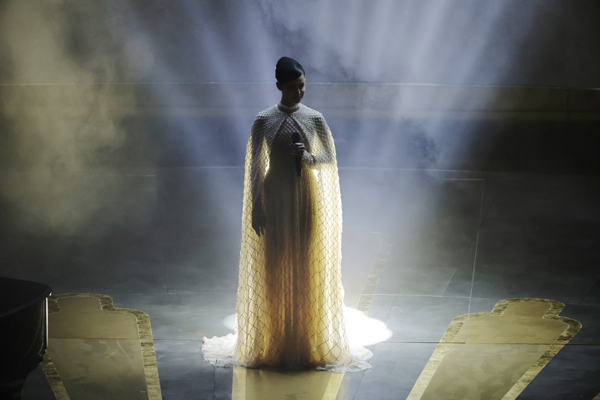 Sofia Carson and Diane Warren perform Oscar-nominated original song 'Applause' at the #Oscars95