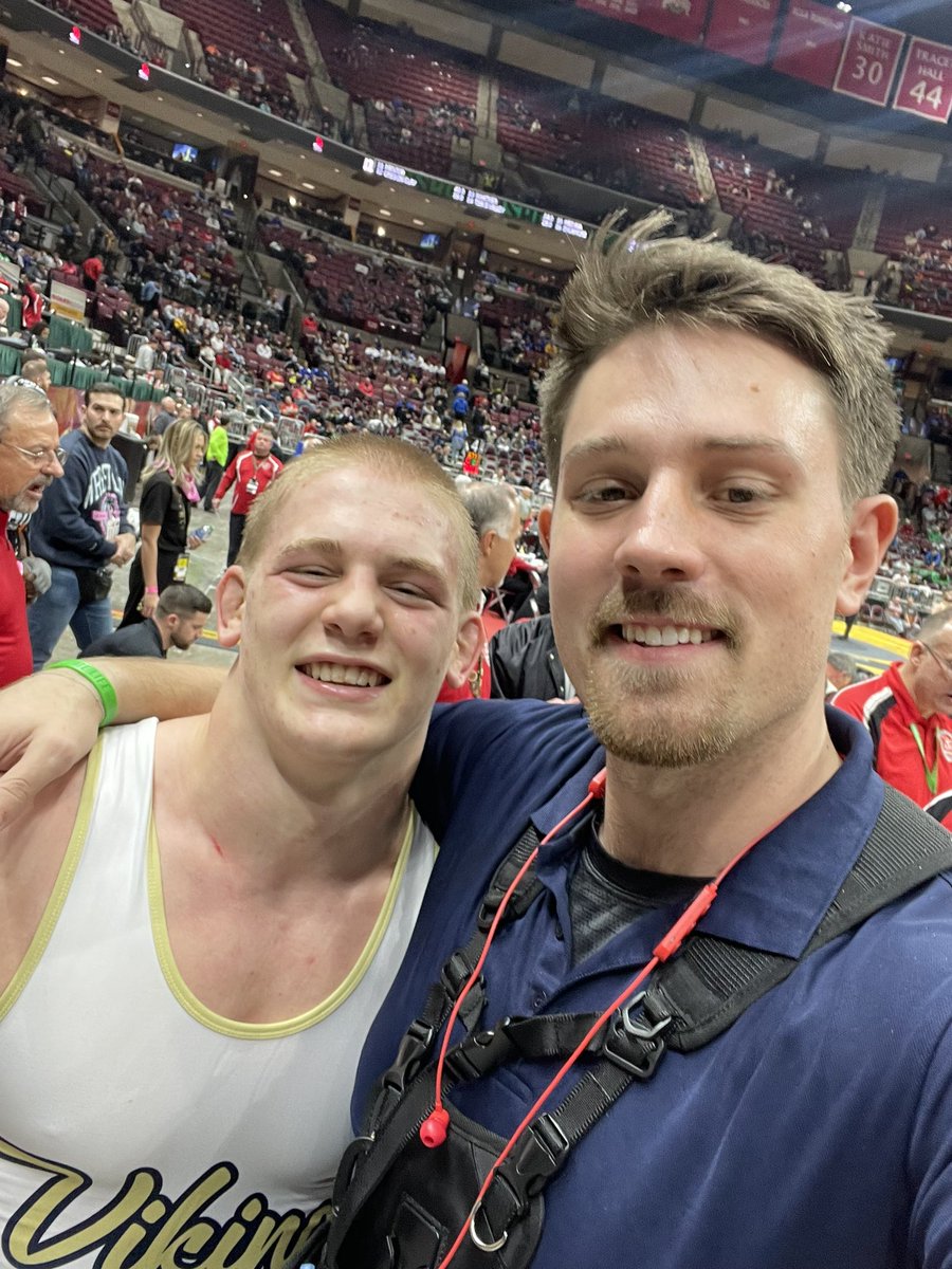 I’m so proud of <a href="/CamdenMcdanel/">Camden McDanel</a> I can’t even express it — this young man has gone through struggle and strife to get to this point. 

Sophomore year: runner up
Junior year: runner up 
Senior: STATE CHAMPION 👑 

Crown him. <a href="/TV_Athletics/">Teays Valley High School Athletic Department</a> <a href="/ToddnaceTv/">ToddNace TV Wrestling</a> <a href="/CoachMcDanel/">Coach McDanel</a>