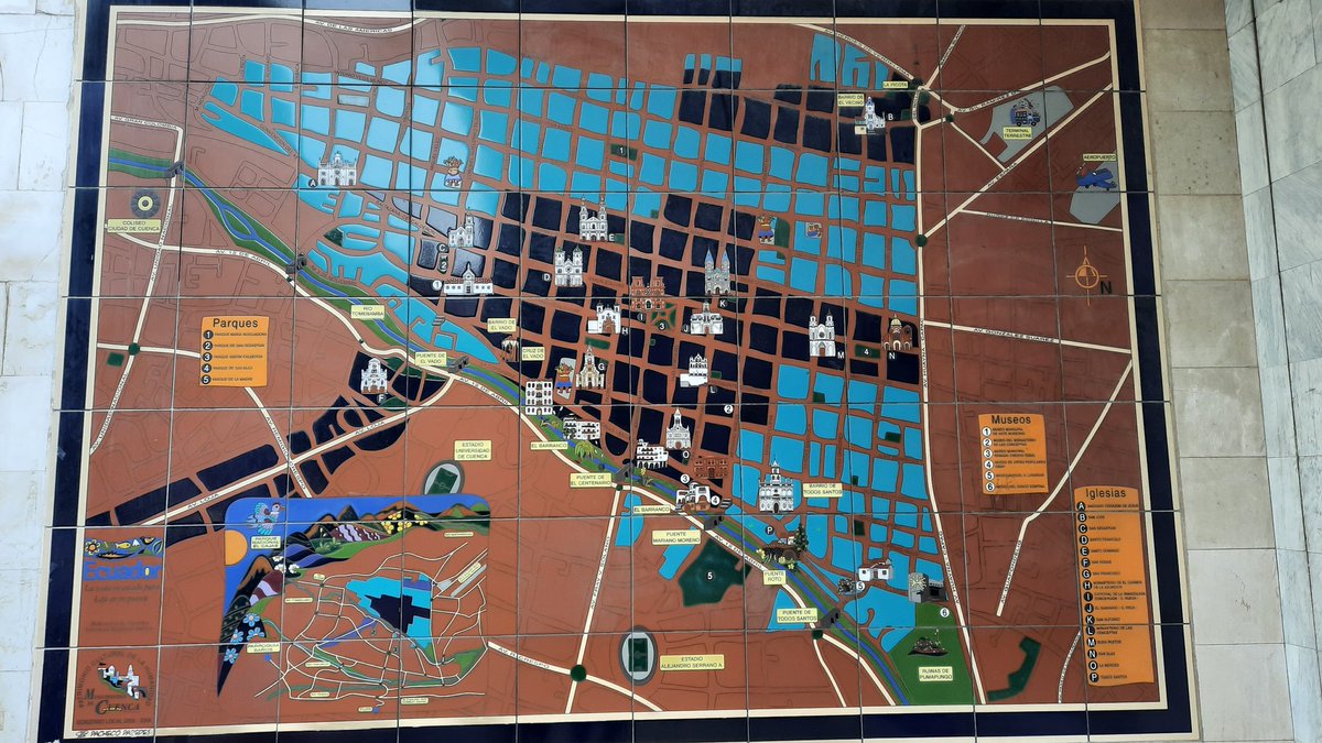 Lovsky_S's tweet photo. Map of #Cuenca made of tiles #mapinthewild #gischat #map https://t.co/xvsCdENMDA