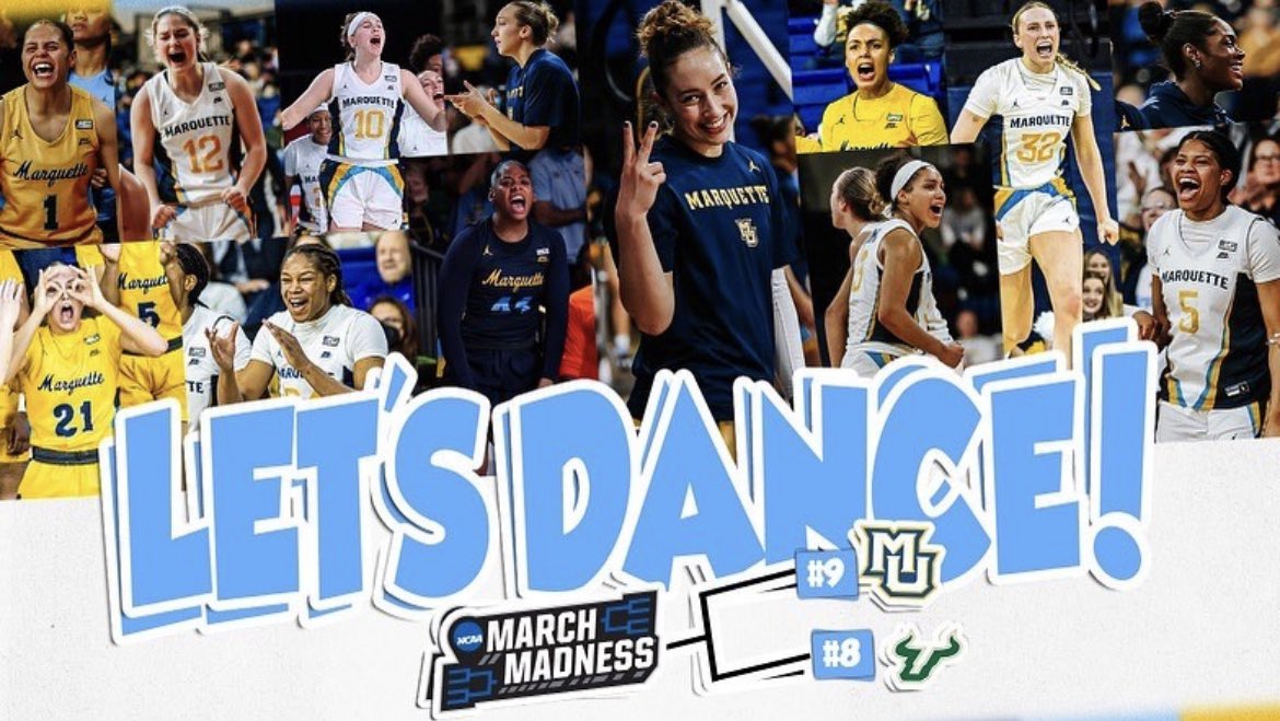 MarquetteWSOC's tweet photo. Congrats @marquettewbb on punching your ticket to the big dance! 🔵🟡
#WeAre https://t.co/2i5YHJCEQs