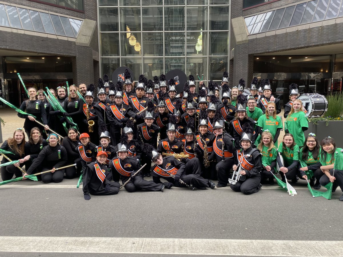 Nighthawk Marching Band in the St. Patrick's Day Parade in Philadelphia!! #hpsdawesome