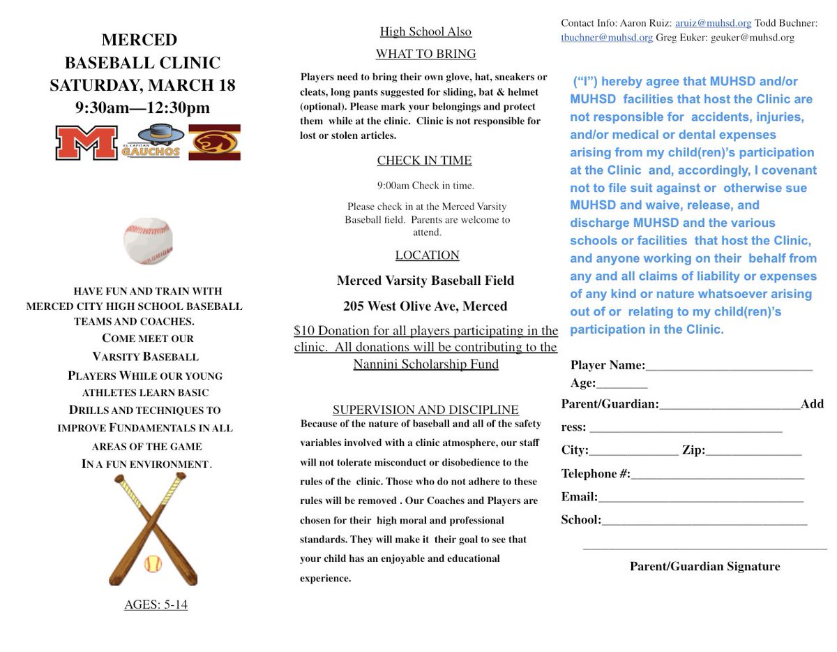 BaseballMerced's tweet photo. Year 2! Excited to give back. Come out to the yard and enjoy this great event.  #MHSStrong #giveback #nanninifund https://t.co/xJJCoovLCw