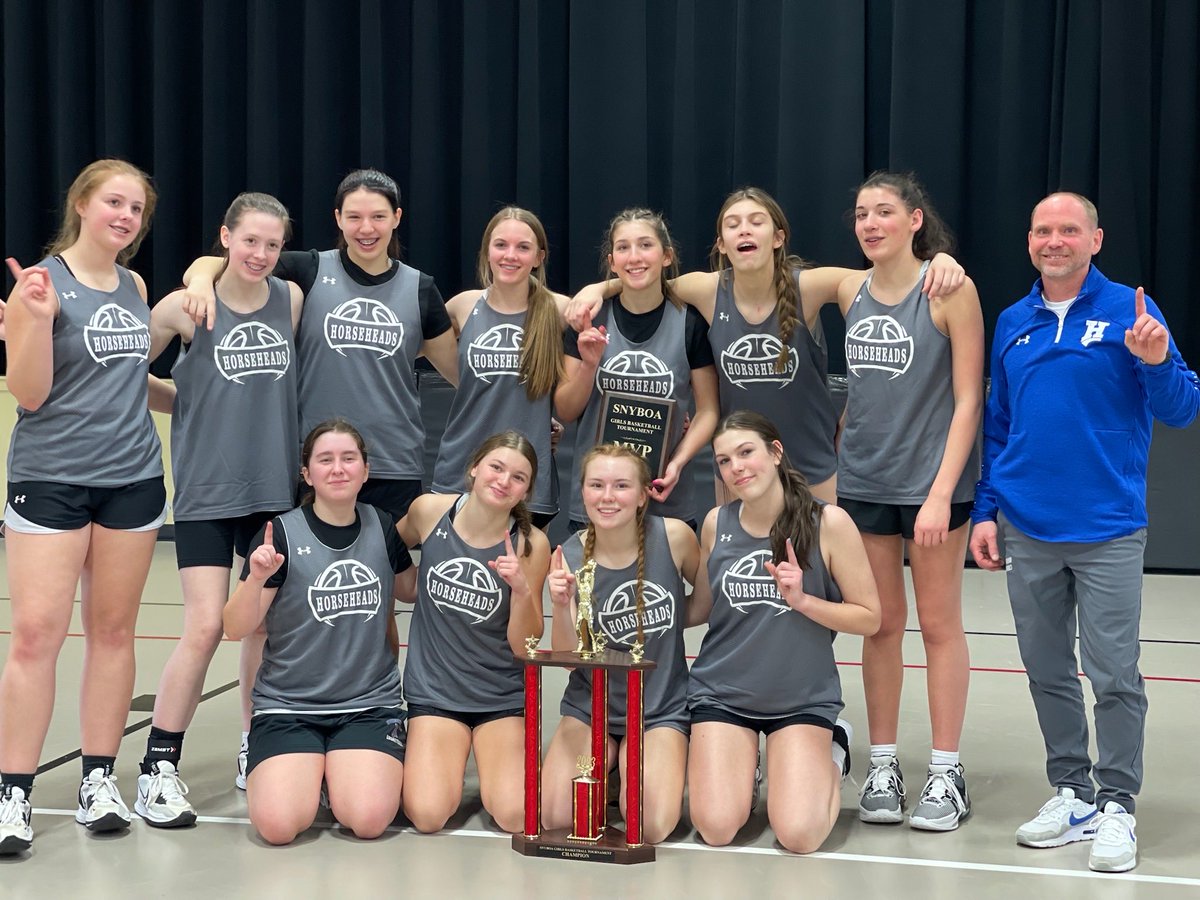 coachscott15's tweet photo. Congratulations to Coach Laney and the HH 8th and 9th grade girls basketball team for winning the 2023 Elmira Officials Tourney. Also, STAC West champs as well this past winter!! Future is bright!! Great job!! https://t.co/x1MHZneofL