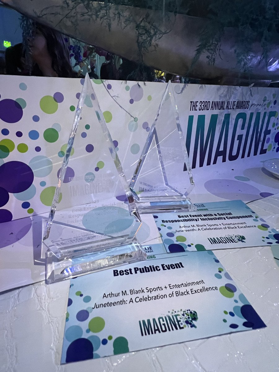 thdbackyard's tweet image. #AwardSZN 🏆🏆. The Backyard Team took home 2 @allieawards for our Juneteenth event! More amazing things to come!