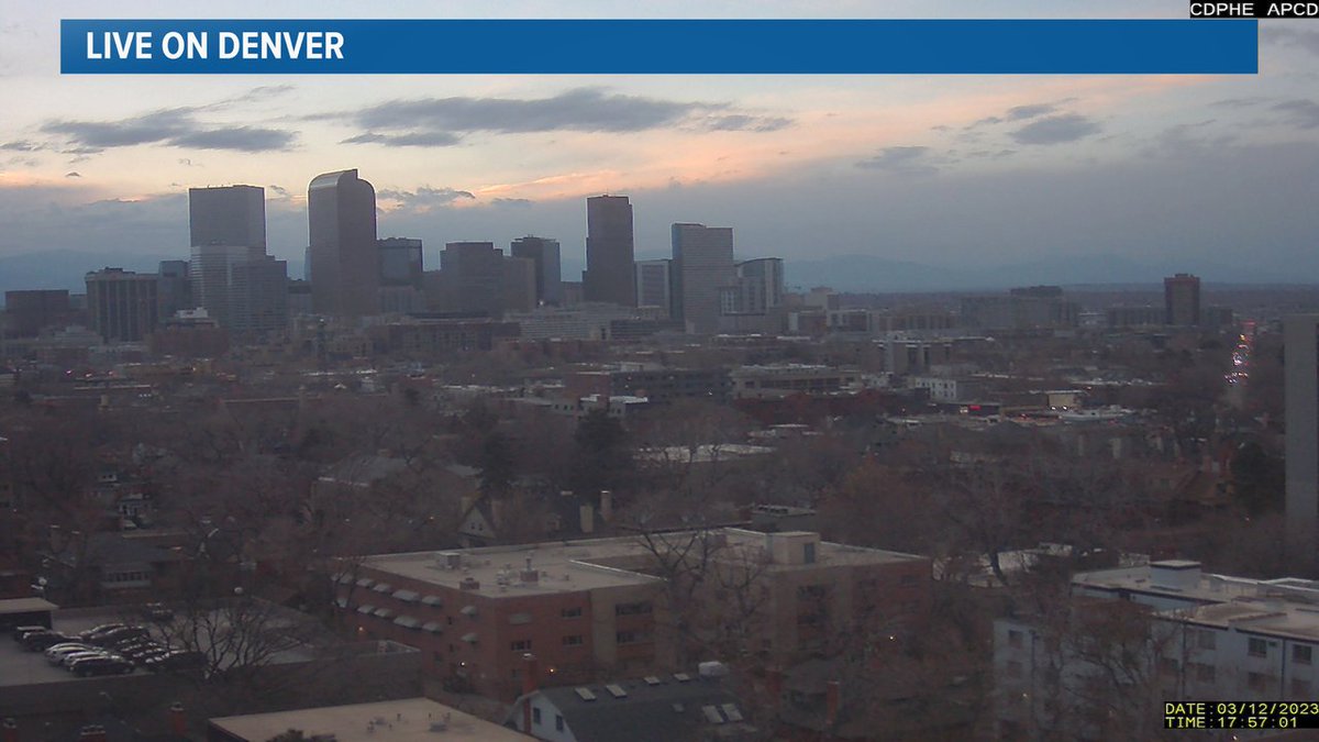 BianchiWeather's tweet image. Happy first 7pm sunset of the year, Denver! 

We won't have a sunset before 7pm again until Sept. 21!

#9wx #COwx