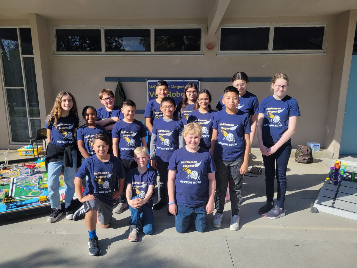 Anastasia Sousa (@anastasiaposts) on Twitter photo Meteor Bots represented <a href="/McPhersonMagnet/">McPherson Magnet</a> today during a WASC event. I am so proud of their leadership, perseverance, dedication, and teamwork skills. <a href="/AndOusd/">OUSD Innovation and Excellence</a> #VEX #firstlegoleague #edtech #Robotics #Steam #proudCoach Meteor Bots represented <a href="/McPhersonMagnet/">McPherson Magnet</a> today during a WASC event. I am so proud of their leadership, perseverance, dedication, and teamwork skills. <a href="/AndOusd/">OUSD Innovation and Excellence</a> #VEX #firstlegoleague #edtech #Robotics #Steam #proudCoach
