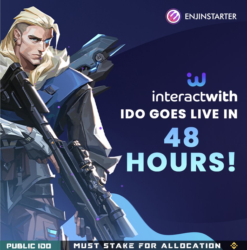 Buckle up for the industry standard infrastructure to empower apps and users with Web3 capabilities. <a href="/_InteractWith/">InteractWith</a> #IDO goes live in 48 hours! ⚡️

🗓 GAP - 15th-16th March
⏰ 1AM UTC to 1AM UTC | 9AM SGT to 9AM SGT 

🗓 FCFS - 16th March
⏰ 1PM UTC | 9PM SGT