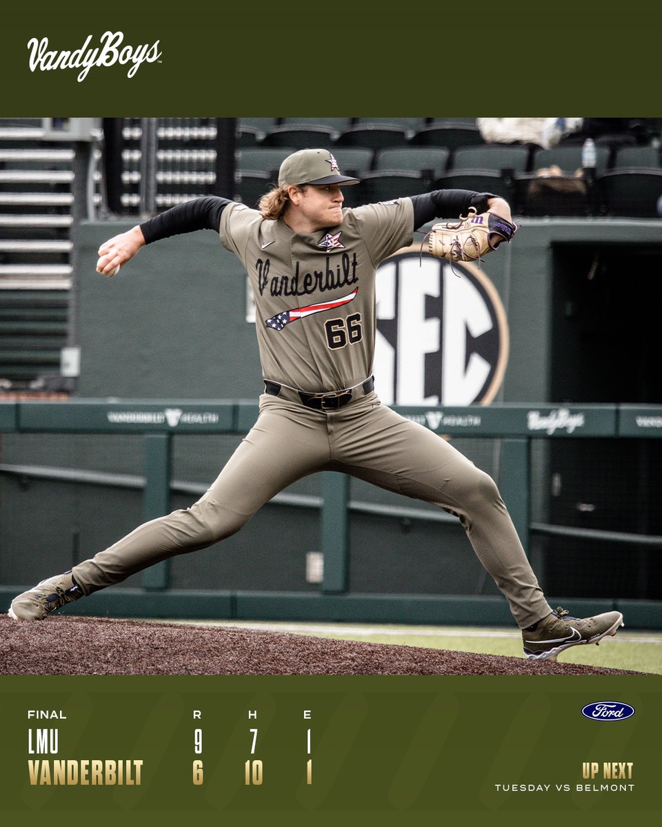 Final from Hawkins Field. 

#VandyBoys | #AnchorDown