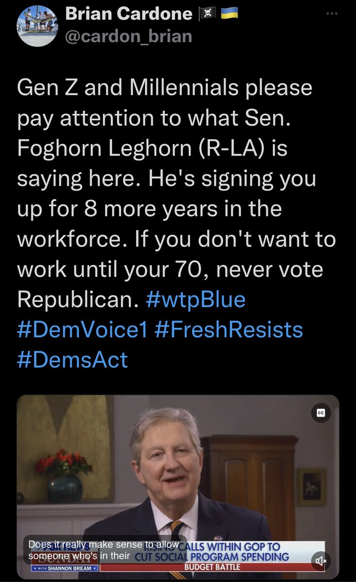 MPLSKerrBear's tweet photo. I’m no political strategist, but the GOP policies of working from childhood till death might not win over Gen Z voters. https://t.co/NnTjCePdOO