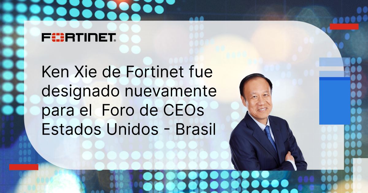 omolinaf's tweet photo. El fundador, presidente y CEO de #Fortinet, Ken Xie, ha sido nombrado nuevamente miembro del Foro de CEOs Estados Unidos - Brasil, uniéndose a otros líderes de empresas estadounidenses y brasileñas.

Conoce más aquí: https://t.co/SBn7rDyMKr https://t.co/7yXFPsgkOV