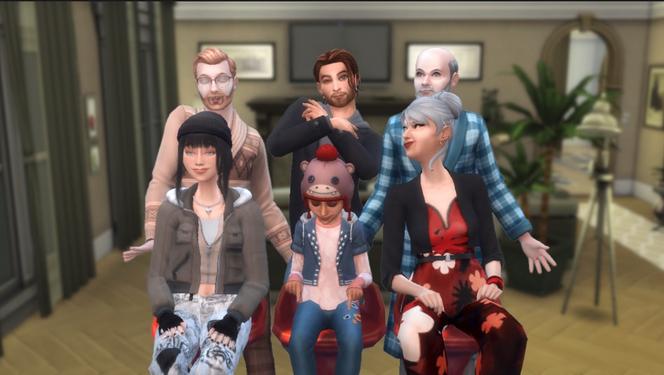 millennial_sims's tweet photo. ¡Mi familia para el reto de @Simlish4 con motivo del nuevo pack de expansión! 😊

He aquí a los Bravo. Todos sus nombres empiezan por 'B'. ¿Por qué? No lo sé ni yo 😀

(Escenarios: 'Basegame Big Family Home' de Lousari en la galería)

#CreandoMiGranFamilia #RetoSimlish4 https://t.co/167yUDqnw8