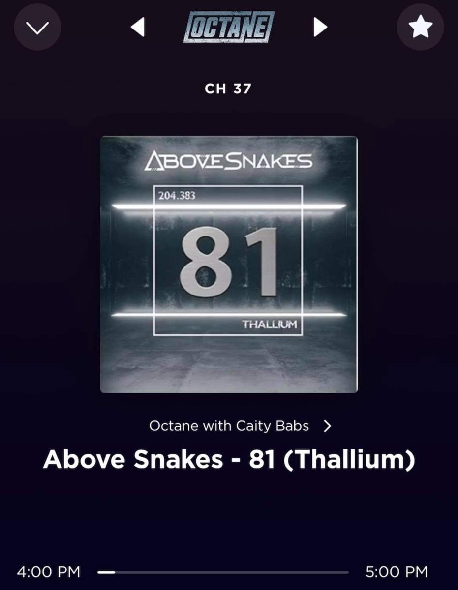 abvsnksva's tweet photo. More love for @Abovesnakesband from @CiBabs on @SXMOctane thanx so much for playing 81 (Thallium)! I just got into Greensboro for the show tomorrow night at Hangar 1819 with @adelitasway @WEareOTHERWISE & @moonfeverband! ๐ค๐ฅ๐๐ป #CiBabs #sxmoctane #abovesnakes #81Thallium #BigUns https://t.co/ifsscis8NX