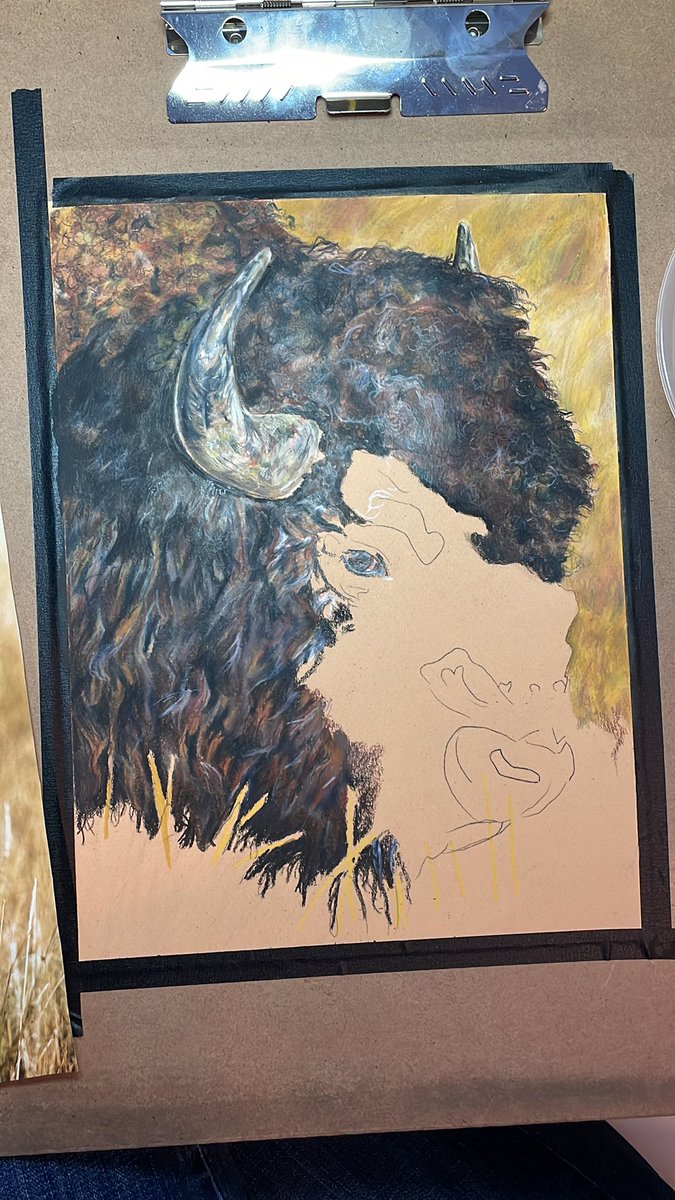 creativecoates's tweet photo. Working on my latest #bison project today. If you’re interested in purchasing #animal #art, you can go to my #fineartamerica page and place an order today. https://t.co/ipuZneo1mI

#Yellowstone #animal #coloredpencil #Idaho #idahoart https://t.co/UfQqzrgDlZ