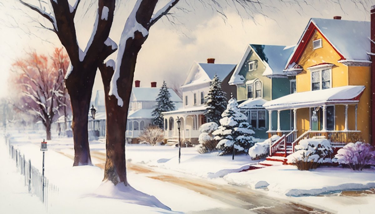 AiMuseo's tweet photo. Winter Wonderland | 冬の絶景 ❄️ #WinterWonderland #SnowyScenes #ResidentialArea #MidwestWinter #美しい風景 #雪景色 #住宅街 #中西部の冬 #midjourney #aiart #ai #art #aiartcommunity #aiartist #aiartists #aiartwork #artificialintelligence #generativeart #aiアート #アート https://t.co/OhDgIlWyh9