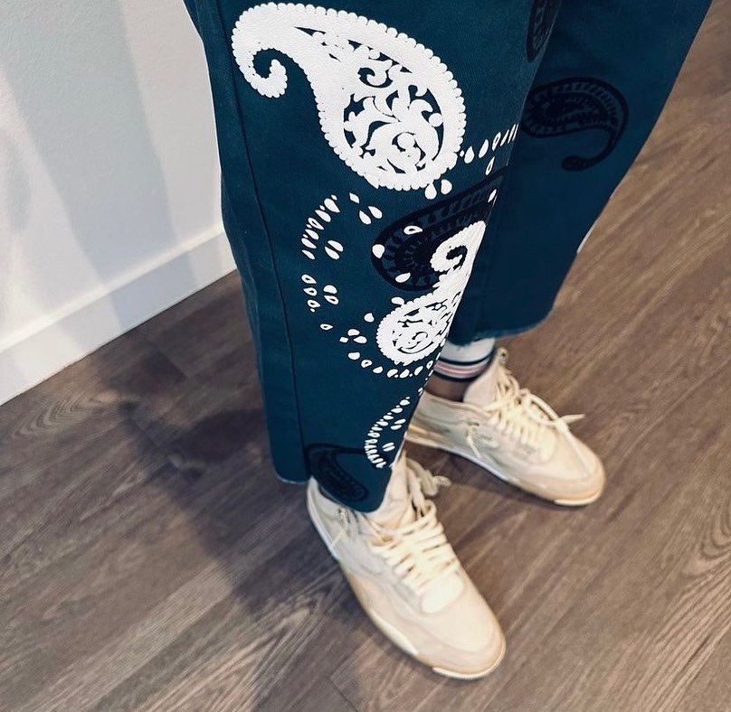 originalgoodstk's tweet photo. Had the honor and privilege to style and design paisley chinos 👖for @Novaakan3 for LA fashion week hosted by @defjam https://t.co/gc4f69FwNH