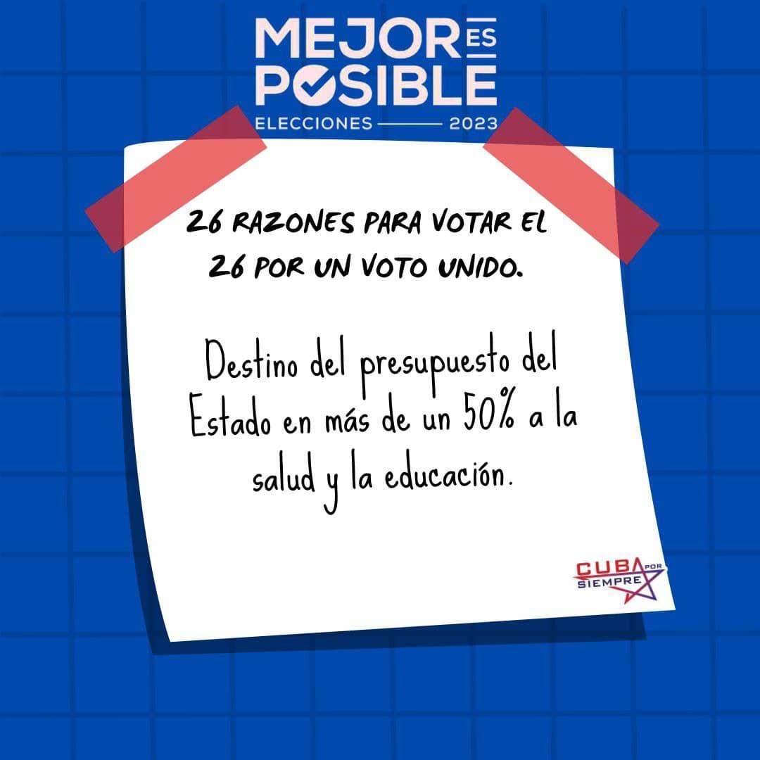 4 de 26 razones para votar el 26, por un #VotoUnido, porque un país #MejorEsPosible