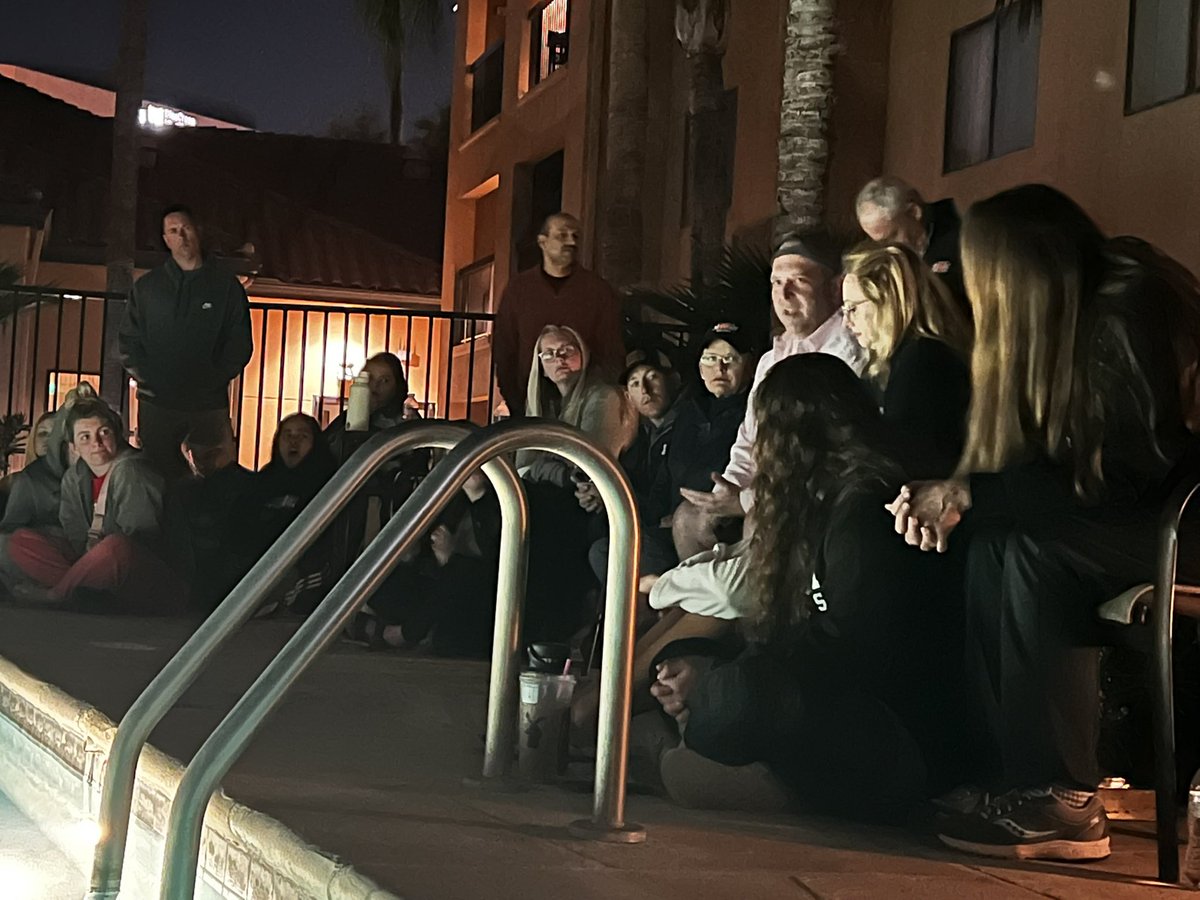 IndWesSoftball's tweet photo. This past week we saw God work in so many ways - through players, opponents, family and friends. At our family worship night we saw two of our own make a decision to publicly show they are all in for Christ through baptism.
#All4Him #PlatformUp https://t.co/k5QpdlxL2n