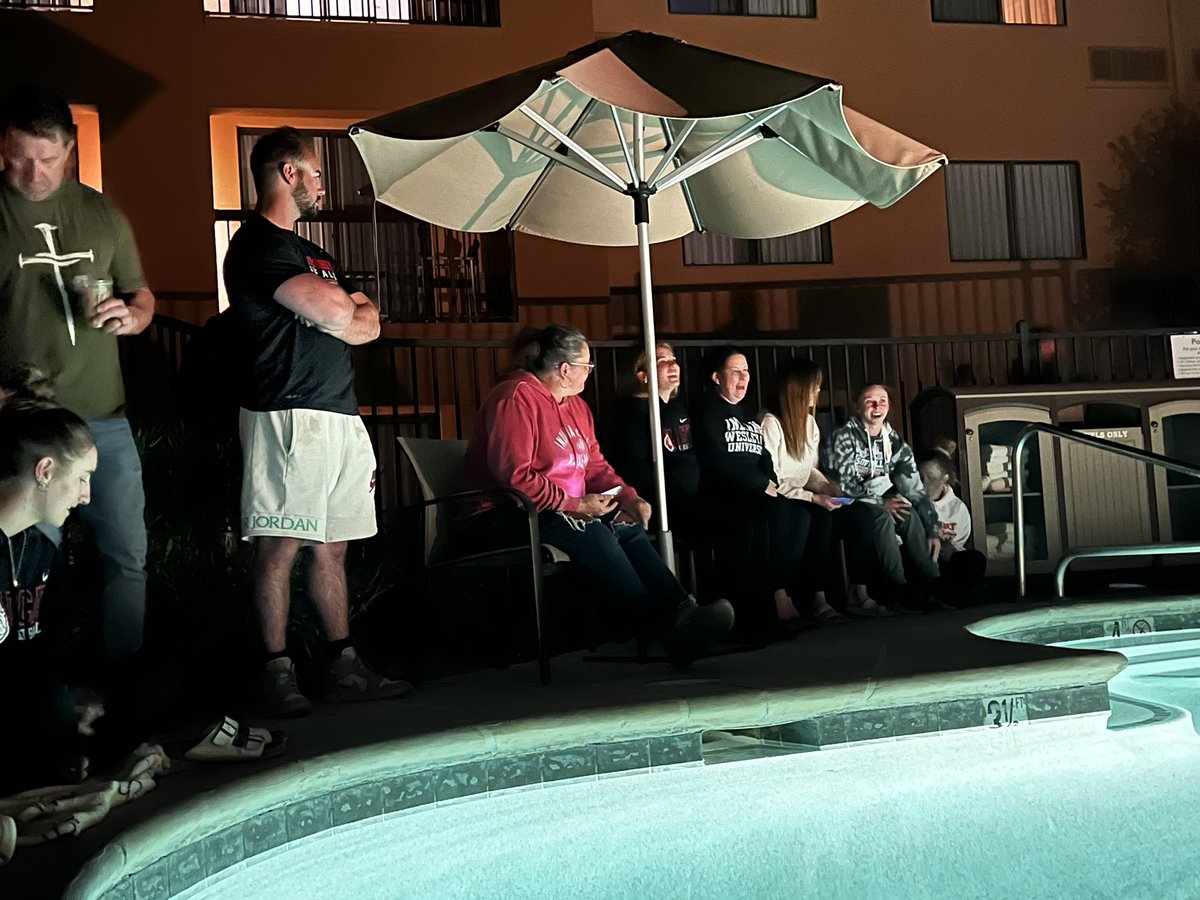 IndWesSoftball's tweet photo. This past week we saw God work in so many ways - through players, opponents, family and friends. At our family worship night we saw two of our own make a decision to publicly show they are all in for Christ through baptism.
#All4Him #PlatformUp https://t.co/k5QpdlxL2n