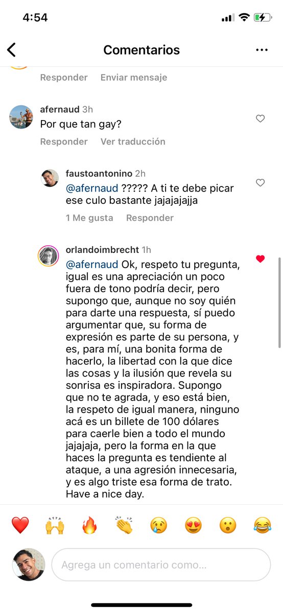 faustoantonino2's tweet photo. Qué tal este maldito homofobo que me escribió en mi reels de Instagram ¿y si le cerramos la cuenta? 🥵🥵🥵🥵🥵 aceptó todo menos la homofobia eso sí que no…. https://t.co/SqEhHcBpok