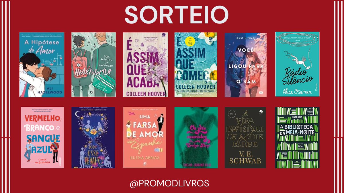 Promodlivros's tweet photo. 🌟 SORTEIO RELÂMPAGO 

🏆 Prêmio:
✅️ Um livro dentre as opções da imagem ou R$40 em livros ou pix.

↪️ Regras:
• Seguir @Promodlivros
• Comentar o livro desejado ou R$40 em livros ou pix.
• Dar RT nesse tweet (sem citar)
• Dar RT no tweet fixado (atual).

Resultado: 16/03 https://t.co/YPY5sTz09p