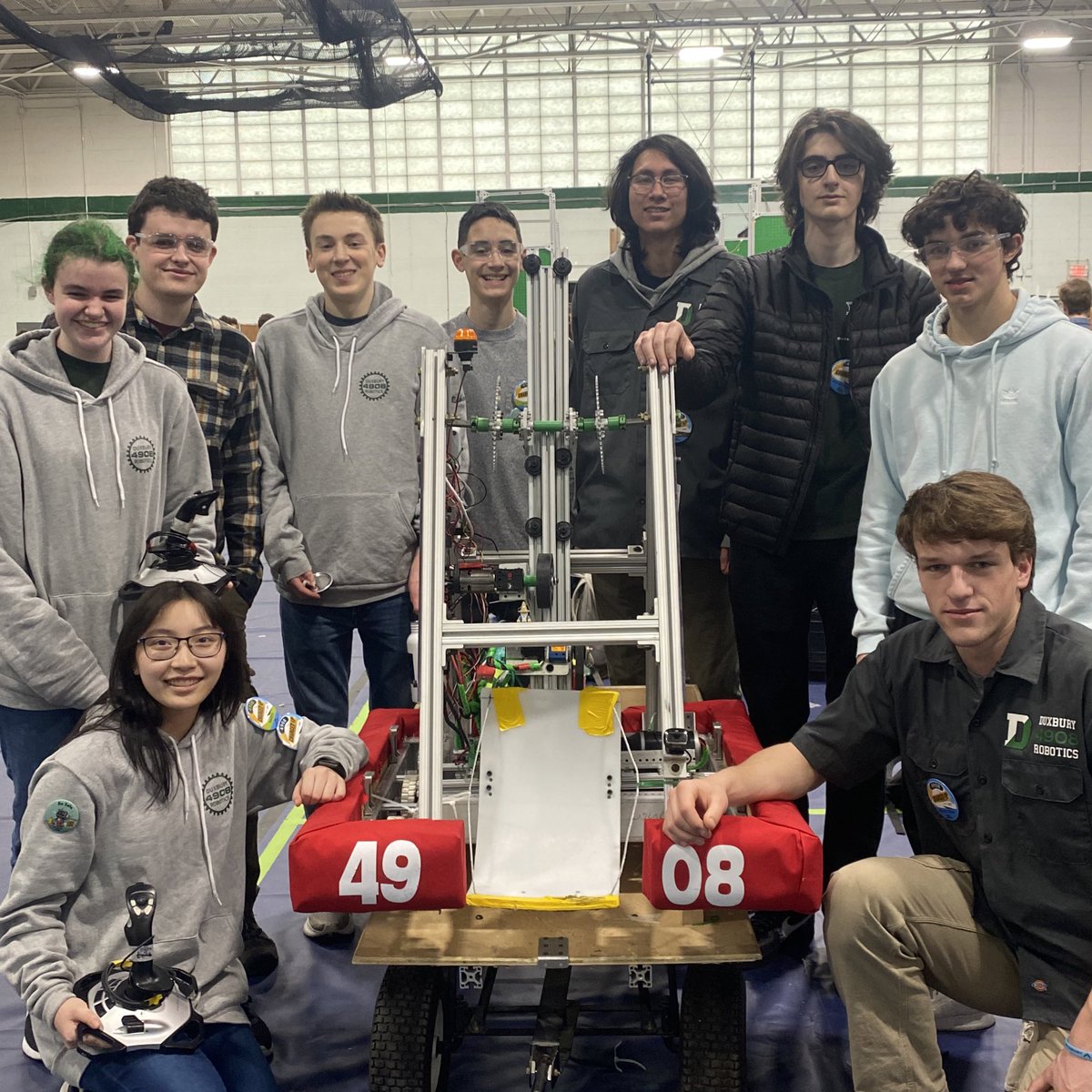 I am so proud of this team for finishing 3rd place! They have worked immensely hard to build this robot and juggle school/sports/extracurriculars. So happy I get to be a coach for this team