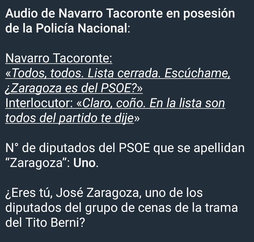 Don @alvisepf pregunta si eres tú, @j_zaragoza_ , del que habla en los audios #ElMediador. 

#TitoBerni #EstoSePoneInteresante