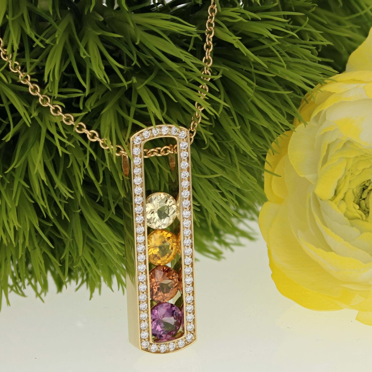 One of our all-time favorite collections, this Escapade pendant comes in several different versions. Let us help you design the perfect combination for you. #customjewelry #beautifulpendant #handcrafted #coffinandtrout