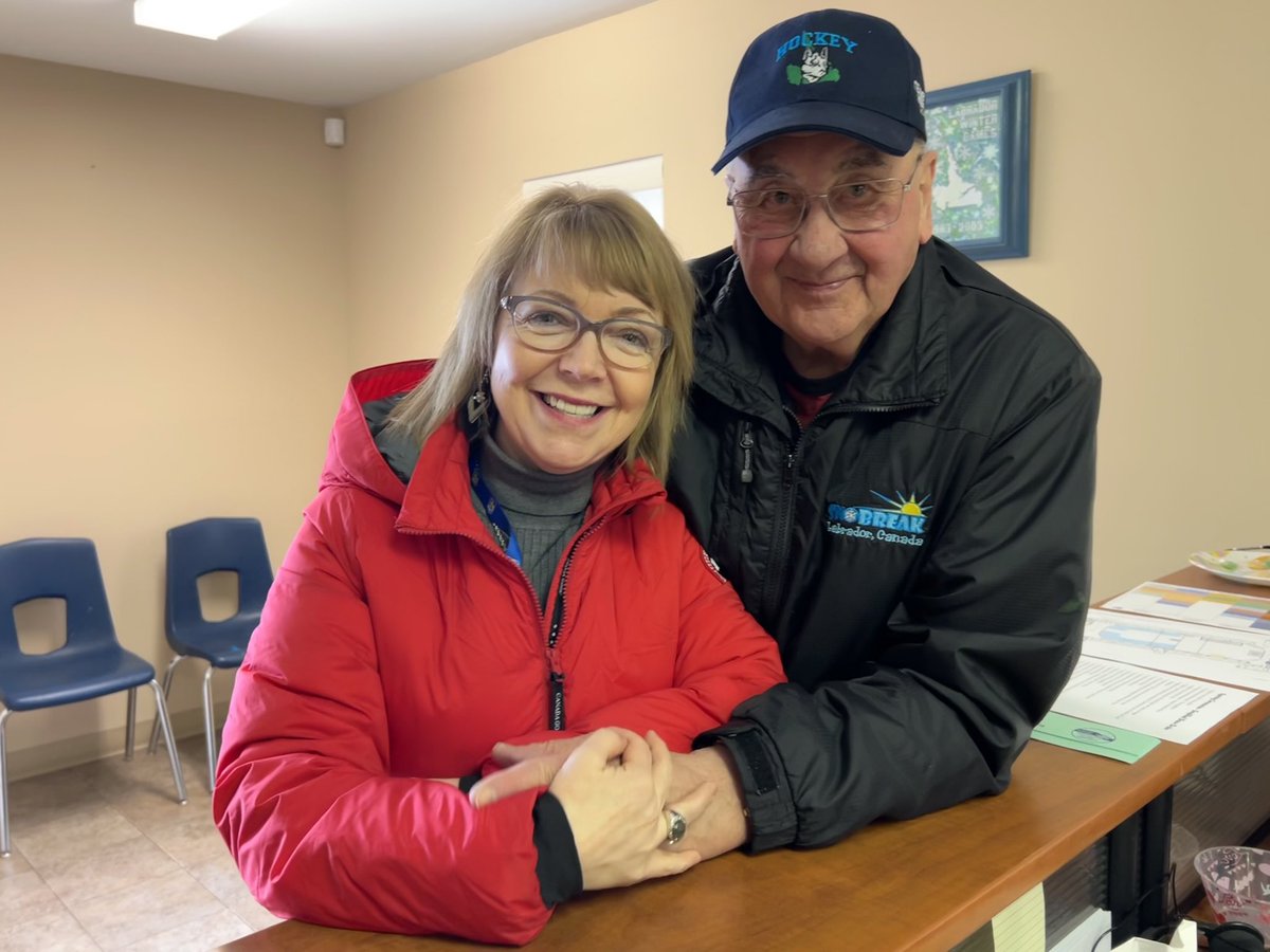 LisaVDempster's tweet photo. There’s an extra spring in everyone’s step, excitement in the air as teams arrive from across #Labrador for the #2023labradorwintergames HQ’s was a busy spot as they did last minute prep for the opening tonight. Let the Games begin!!! @OLA_GovNL @TCAR_GovNL https://t.co/swM7J5Q97o