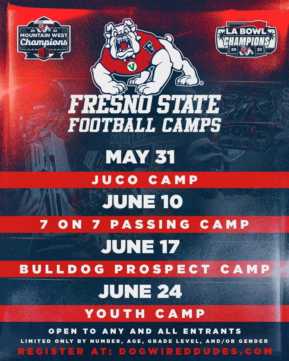 LFaapouli05's tweet photo. Thank you @CoachArmy @FresnoStateFB for the junior day and camp days invite. Looking forward to seeing the facility and meeting all the staff. @ffchsfootball @SixZeroAcademy @Coach_JNovotny @coachwes_23 @FFC_CoachSallee @FFCHSAthletics #DungeonFamily #TrojanStrong #Legend4Life https://t.co/kO5IrPbtWe