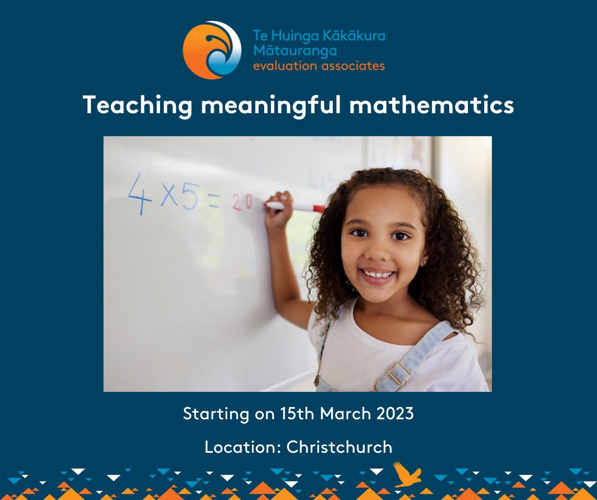 Our highly anticipated #workshop, "Teaching meaningful mathematics," is set to kick off on the 15th of this month. Join us in Christchurch for an engaging and rewarding learning experience. Look forward to seeing you there! bit.ly/3wtbrFZ 

#mathematics #teaching