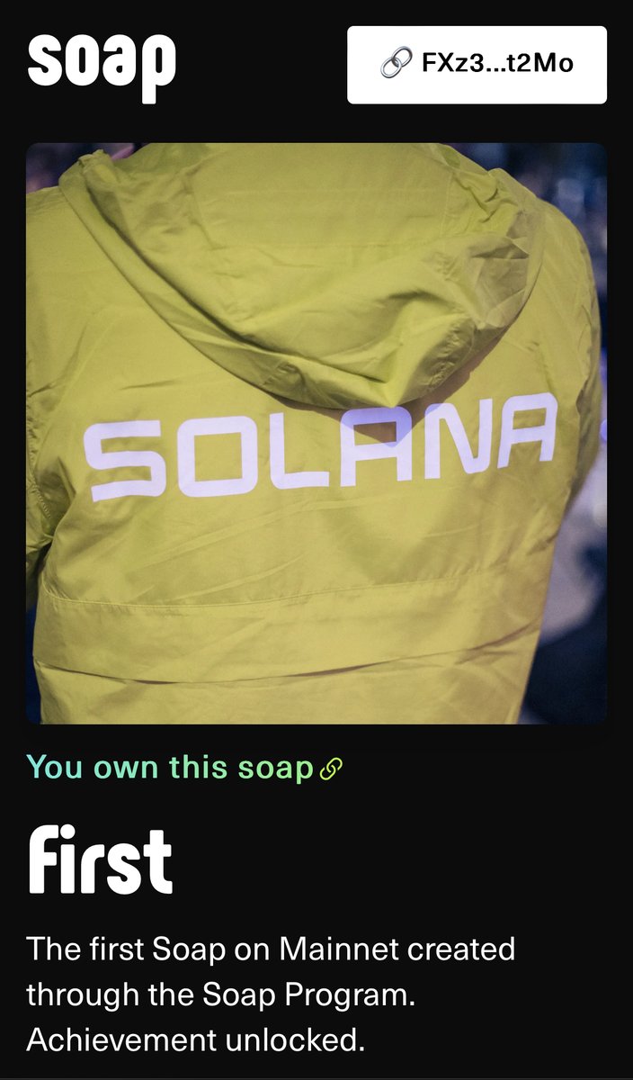solanasoap's tweet photo. The Soap Program is live on Mainnet. https://t.co/U5ZeRKae7F