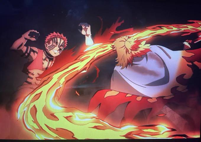 watching demon slayer and all i can think about is how it's rengoku mingi vs. akaza mingi rn  