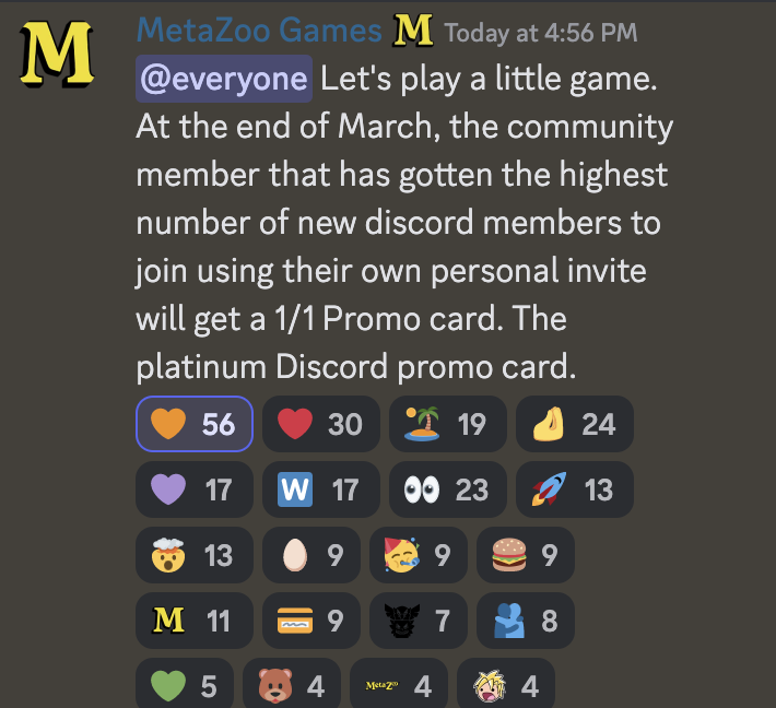 CrdboardNCoffee's tweet photo. Join MetaZoo's discord today and stay up to date! You'd also help me compete for a new promo ;P https://t.co/AAAgQ63eXF

@MetaZooGames #PokemonTCG #fabtcg #mtg #tcg #metazoo https://t.co/HkyCfKDaPZ
