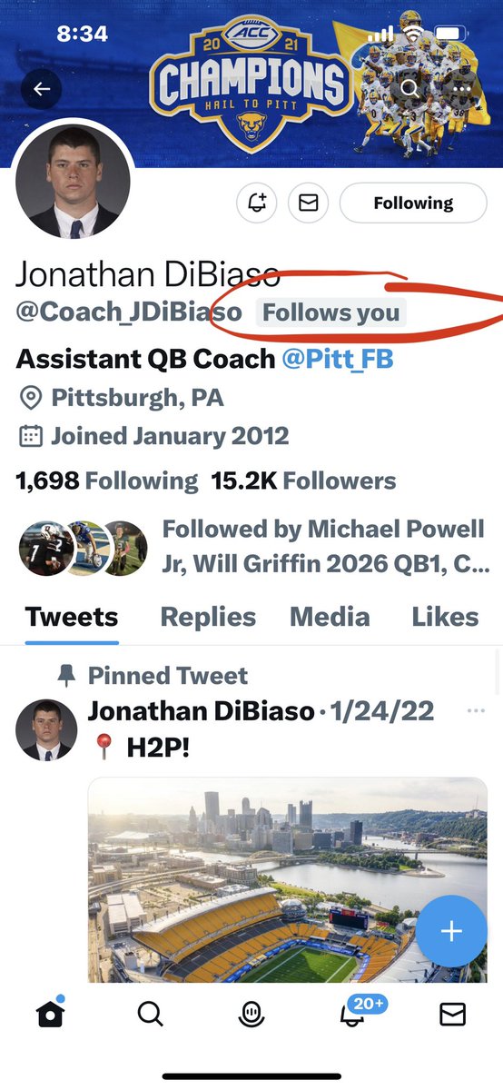 QBHitList's tweet photo. In the past 24 hrs three of our @QBHitList QB’s have received offers from @Pitt_FB
👀Follower of @QBHitList
@Pitt_FB Assistant QB Coach…Jonathan DiBiaso
🤔Hmmm….coincidence???
#GetOffered
#GetPremium
https://t.co/2Pxbqp5OYn https://t.co/mIAmMwVw3l