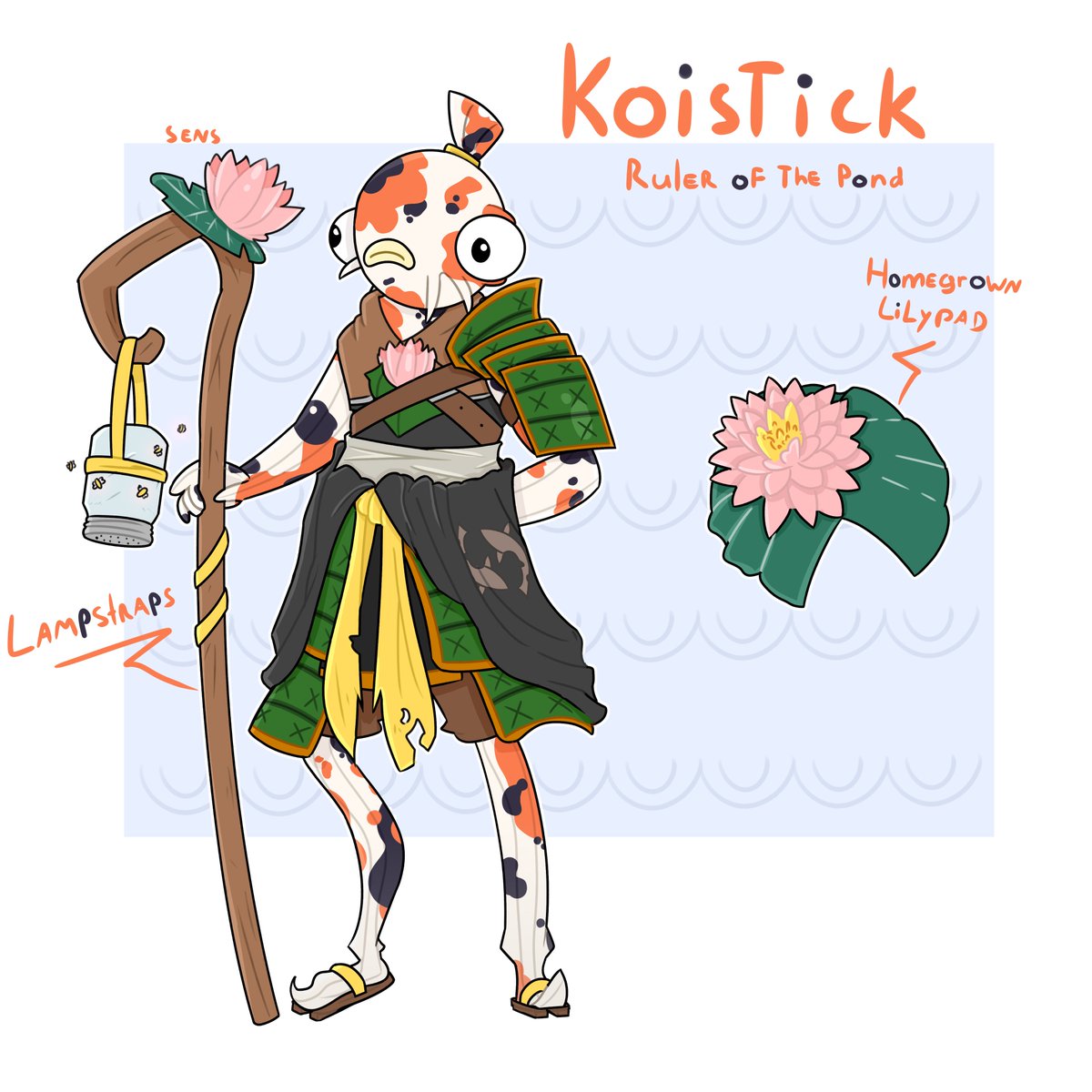 Sens_ior's tweet image. 🐟[Concept Skin]🪷

Koistick has one Goal and that is to protect his Pond of any Danger!

First Concept of Chapter 4 Season 2 had to be somewhat Themed , hope yall enjoy !

#Fortnite #FortniteArt #FortniteConcept