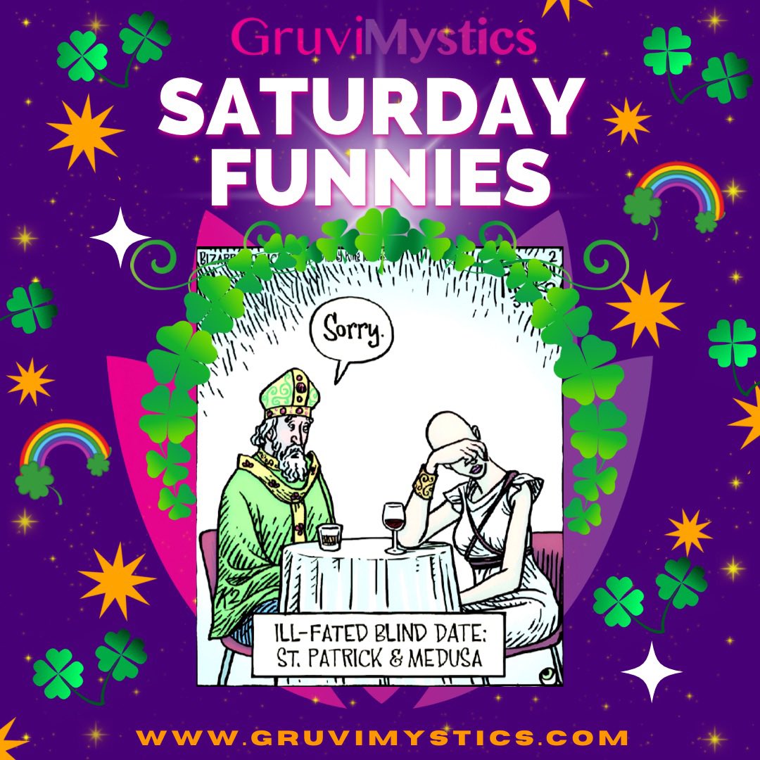 GruviMystics's tweet photo. ✨#Saturday #Funnies with #GruviMystics✨
🍀🌈✨#SaintPatricksDay #Edition
*#Photo: #DanPiraro at #Bizzaro #Comics
#justforfun #thatsfunny #psychichumor #lol #funny #amuseme #happy #psychic #psychicreading #psychicmedium #good #spirit #laugh #laughter #smile #smilemore #happy https://t.co/4IiXFkx4Bq