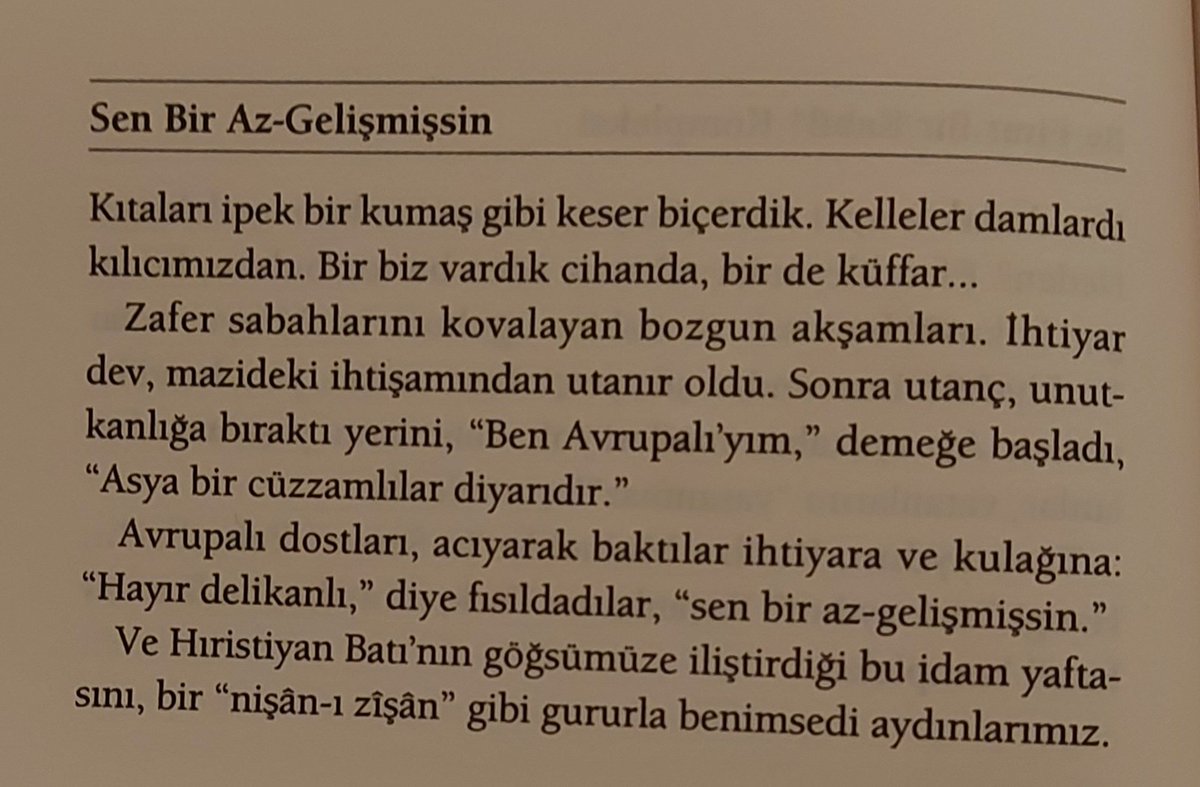 Sen Bir Az-Gelişmişsin
Cemil Meriç, Bu Ülke
#MTO
