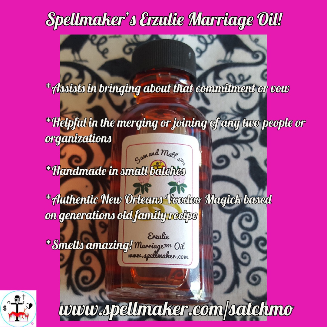 spellmaker's tweet photo. #ERzulieFreda #Erzulie #Marriage #oil #authentic #handmade #smellsgreat #mambosam #spellmaker #voodoo  #thevoodooboutique  #witch #witchcraft #witchesofinstagram  #magick  #neworleans https://t.co/coF3xirmIa https://t.co/yORk0MWsZe