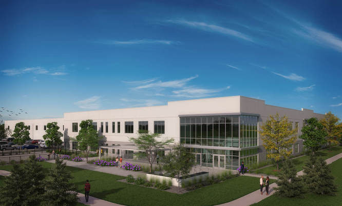 The new Climate by Design International facility is in full swing and plans to be open this summer/fall. 

This rendering of their building shared with the Chamber gives a unique look at what the newest industrial building in Owatonna will look like.